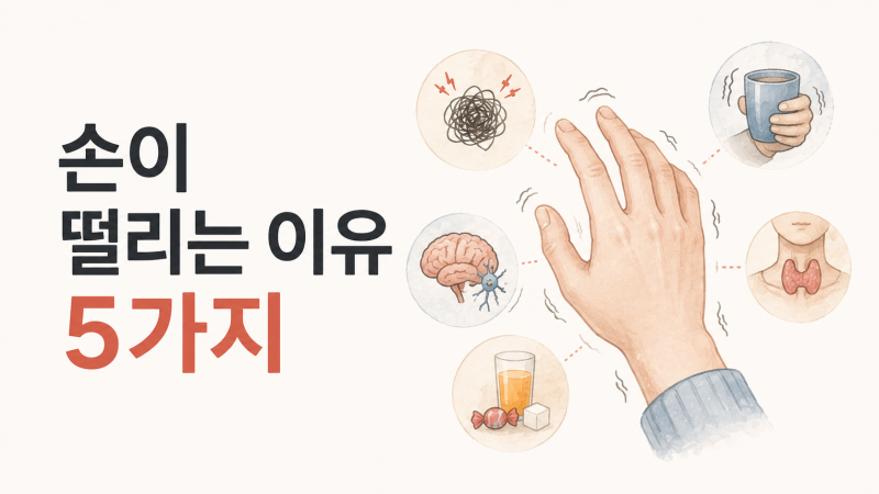 손이 떨리는 이유 5가지 | 파킨슨병, 본태떨림, 갑상선, 저혈당까지