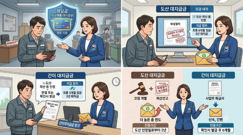 대지급금 신청방법 종류 총정리(2026년 8월 최신 개정 반영)