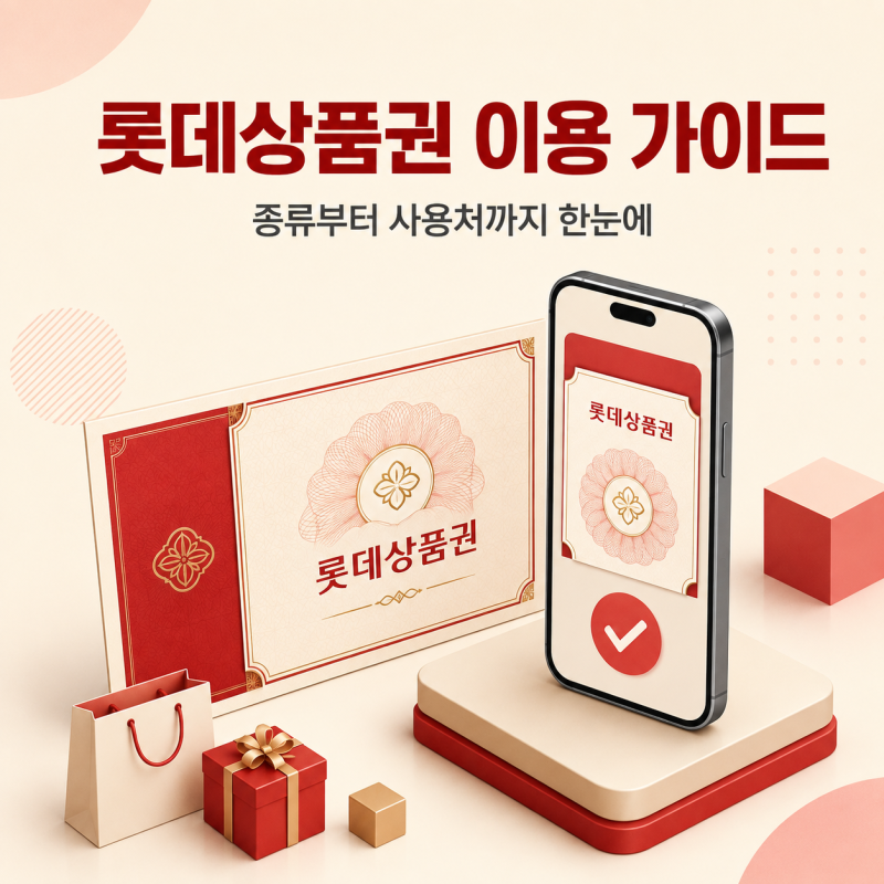 롯데상품권 이용 가이드