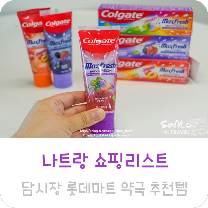 나트랑 담시장 롯데마트 쇼핑리스트 하트치약 질러팬티 가격 파는곳?