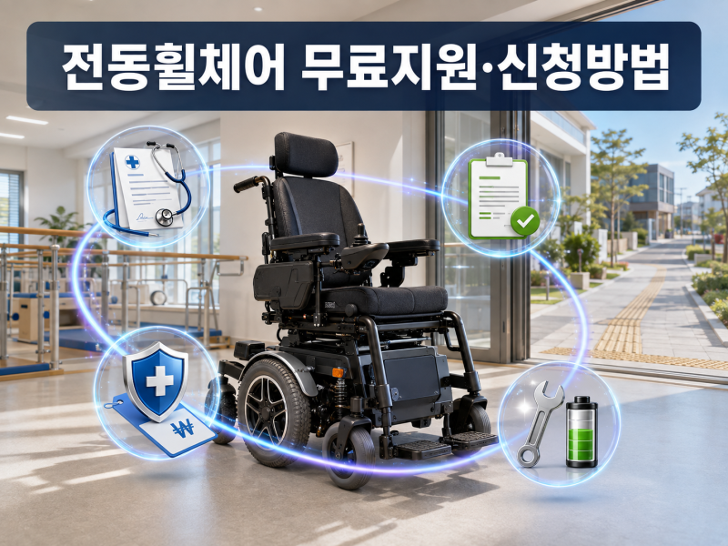 장애인 전동휠체어 무료지원과 건강보험 신청 방법