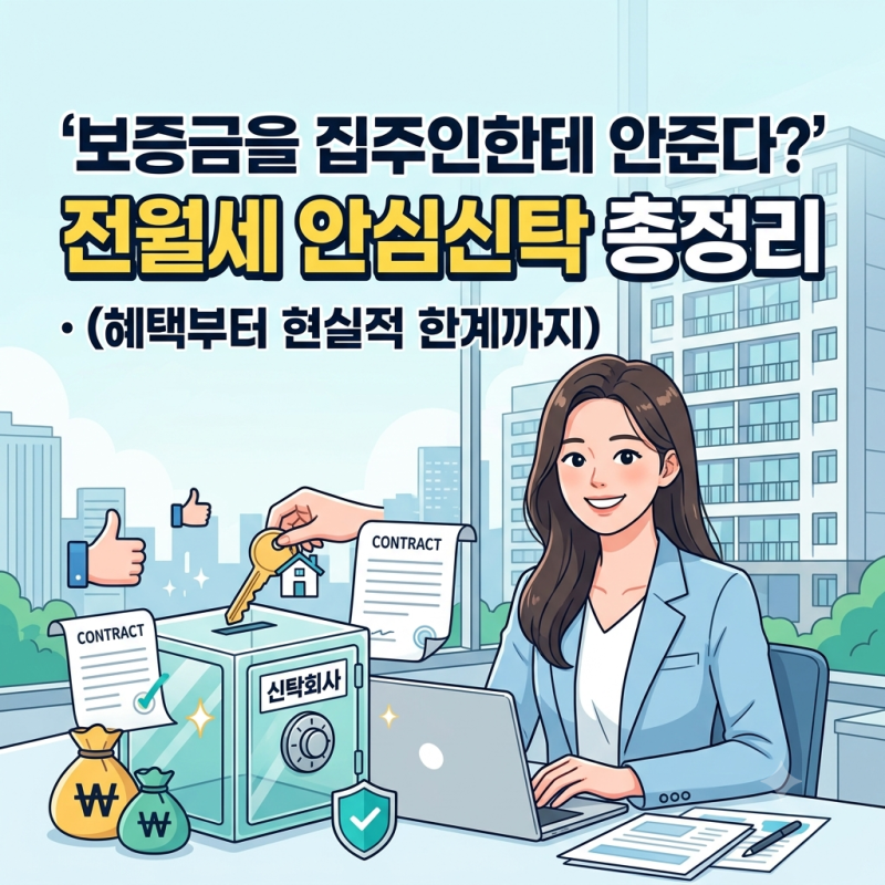 보증금을 집주인한테 안준다? 전월세 안심신탁 총정리(혜택부터 현실적 한계까지)