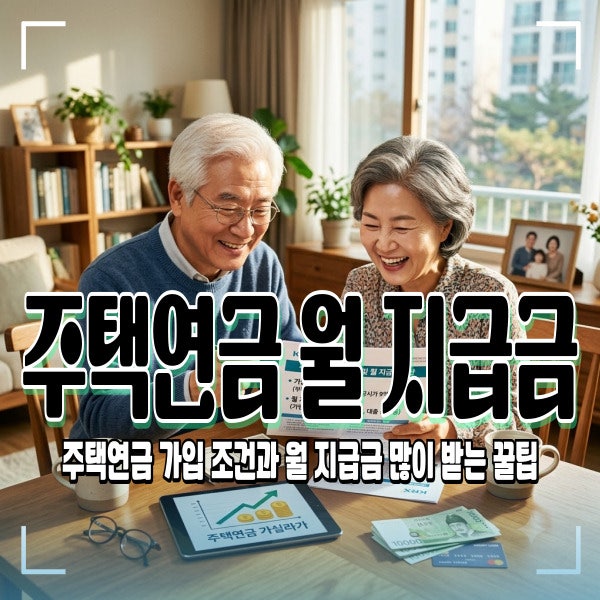 은퇴자 필수 코스 주택연금 가입 조건과 월 지급금 많이 받는 꿀팁