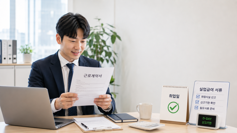 실업급여 받다가 취업하면 언제 신고해야 할까? 2026년 기준 총정리