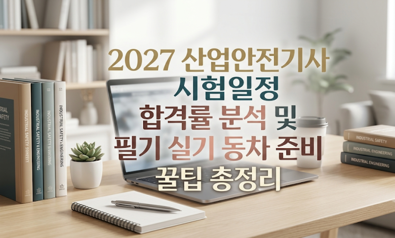 2027 산업안전기사 시험일정 합격률 분석 및 필기 실기 동차 준비 꿀팁 총정리