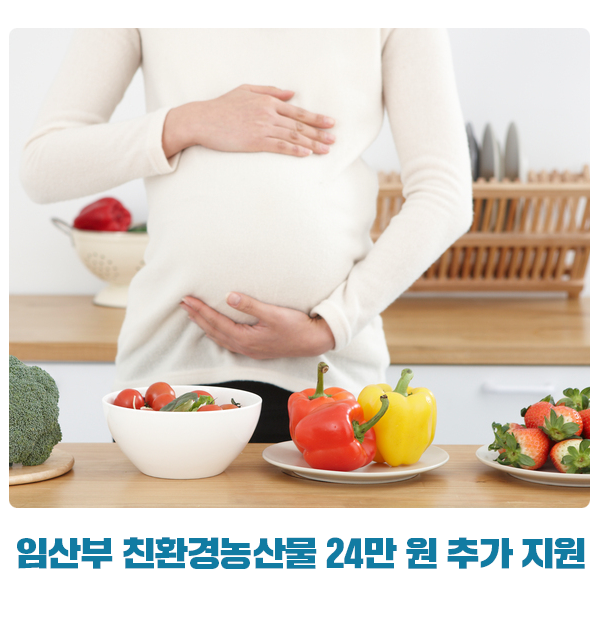 임산부 친환경농산물 24만 원 추가 지원! 신청 방법 및 대상 총정리