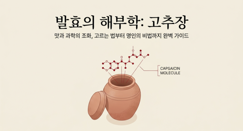 맛과 과학의 조화, 한국의 맛 '고추장' 완벽 가이드: 고르는 법부터 비법까지
