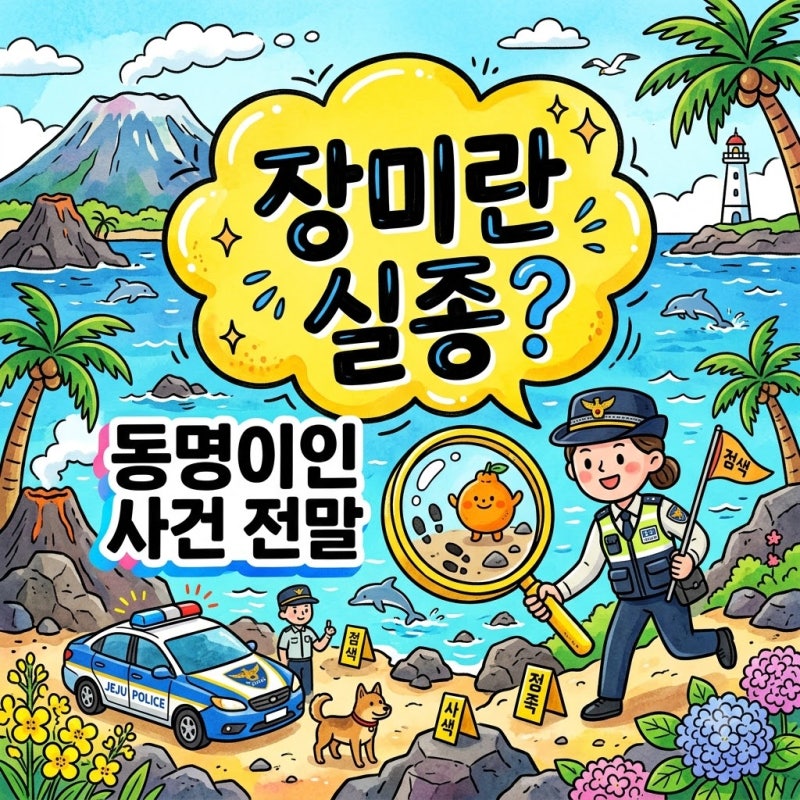 장미란 제주 실종 사건 최신 현황과 동명이인 전말 총정리