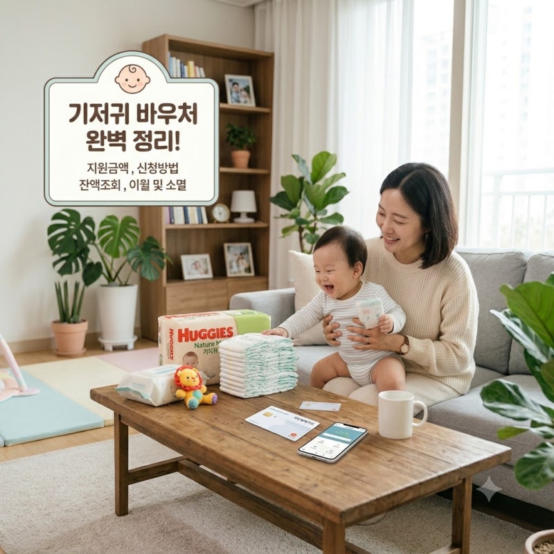 2026 기저귀 바우처 완벽 정리｜지원대상·신청방법·잔액조회·이월까지