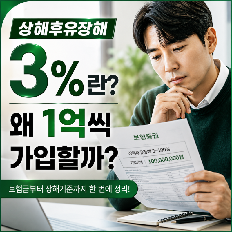 상해후유장해 3%란? 골절·수술해도 받을까, 보험금부터 장해기준까지