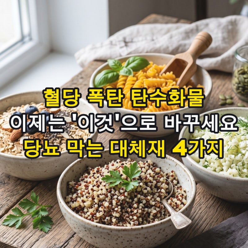 "설마 아직도 흰 쌀밥 드시나요?" 당뇨 환자와 다이어터가 반드시 바꿔야 할 혈당 프리 탄수....