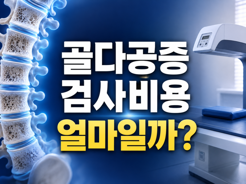 골다공증 검사 보건소와 정형외과 비용 차이 얼마일까?