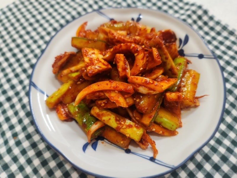 오징어오이초무침 새콤달콤 입맛살리는 여름반찬
