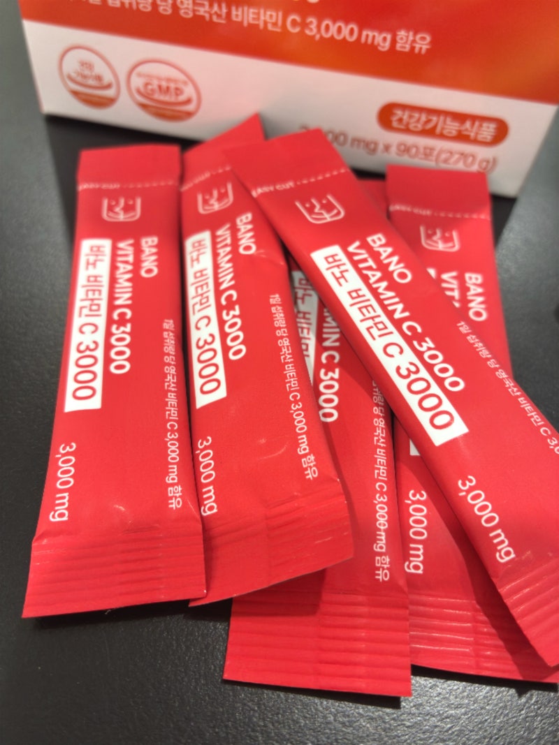 바노비타민C 3000mg 영국산 가루 분말 후기 (효과, 부작용)