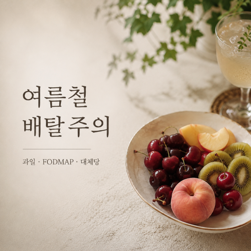 여름철 배탈 원인: 과일 포드맵 소르비톨 알룰로스 제로슈거 차가운 음료 장염 주의(실경험 ....