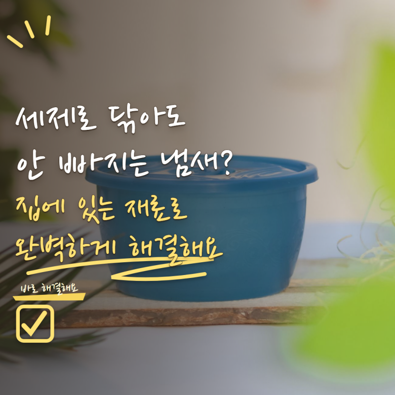 김치통 냄새 제거 세척해도 안 빠진다면? 냄새 빼는 방법 4가지