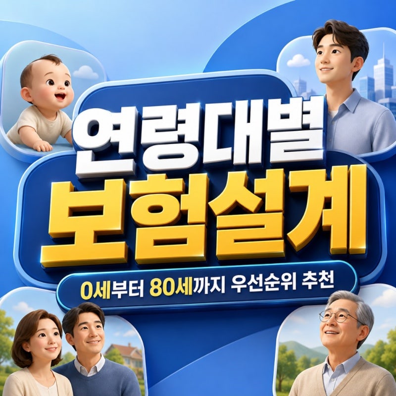 연령대별 보험설계, 0세부터 70세까지 우선순위가 달라지는거 , 알고 계신가요?