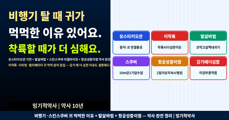 비행기 탈 때 귀가 먹먹한 이유...착륙할 때 더 심해지는 이유가 있어요