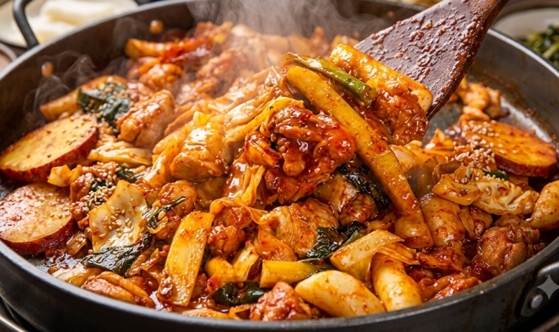 전문점 춘천닭갈비 레시피｜업장에서 사용하는 양념 배합과 철판 조리법
