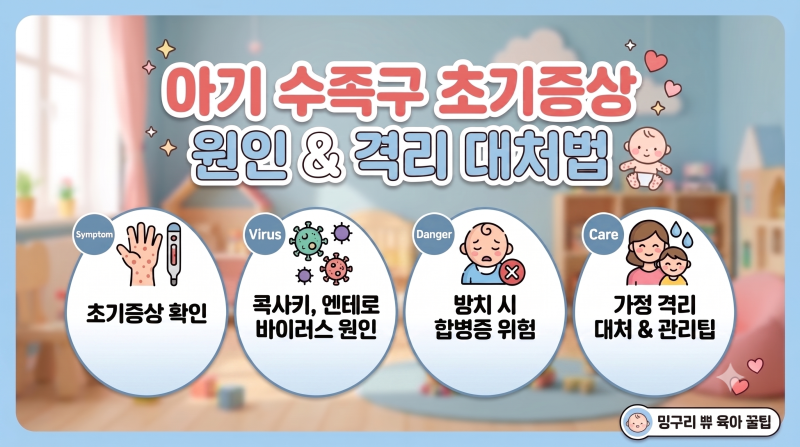 아기 수족구 초기증상 원인과 방치 시 합병증 격리 대처법