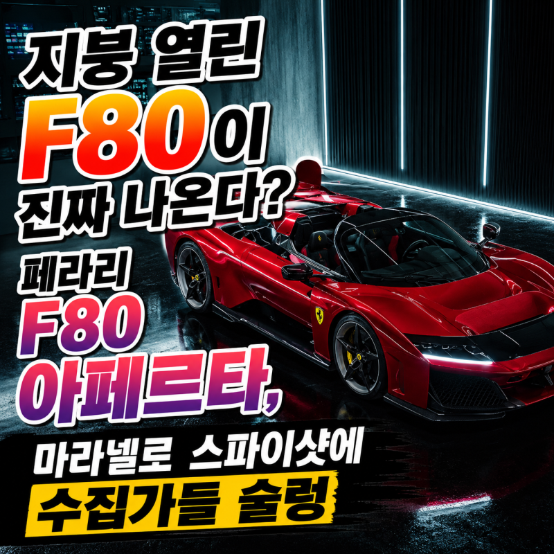 “지붕 열린 F80이 진짜 나온다?” 페라리 F80 아페르타, 마라넬로 스파이샷에 수집가들 술렁