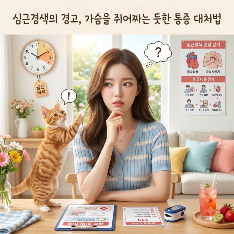 심근경색전조증상 가슴 쥐어짜는 흉통 대처 요령