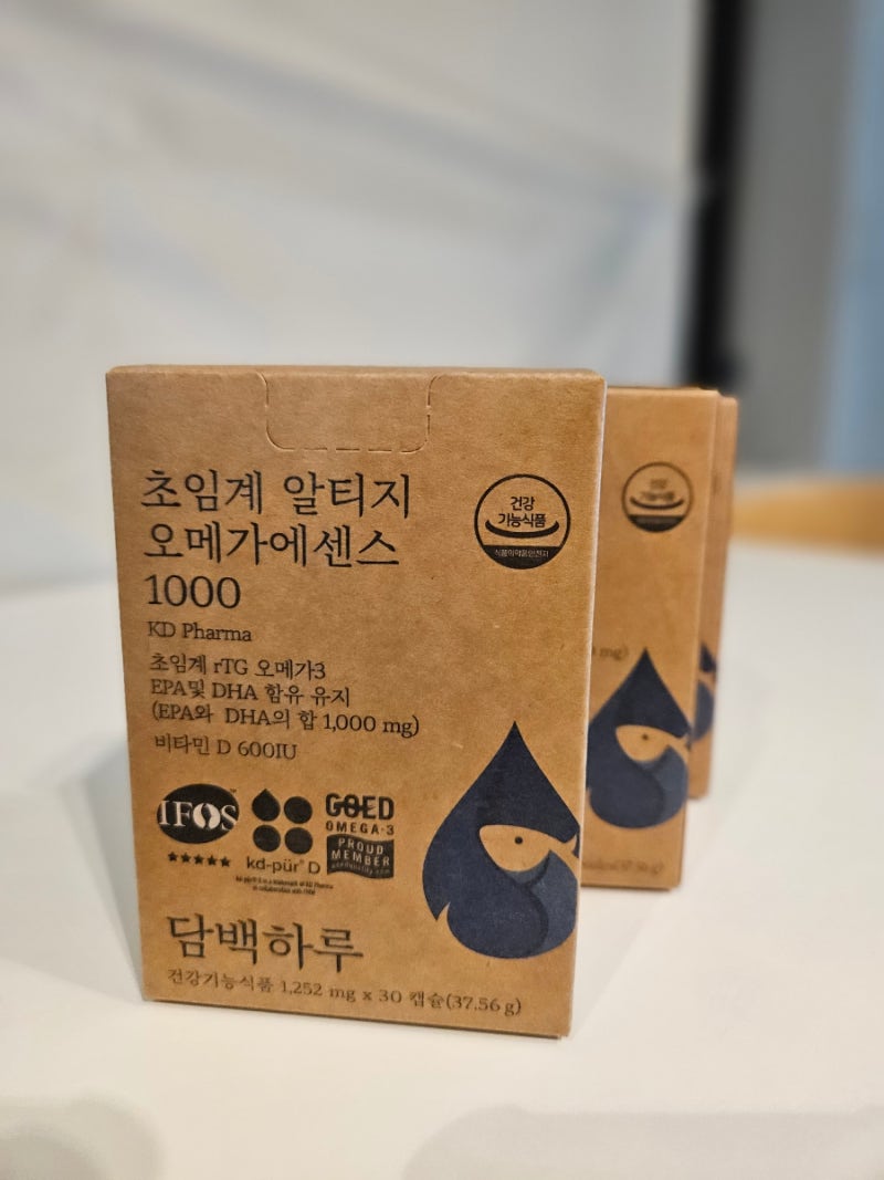 담백하루오메가3 약들약 고약사추천공구 임산부영양제 초임계알티지에센스1000