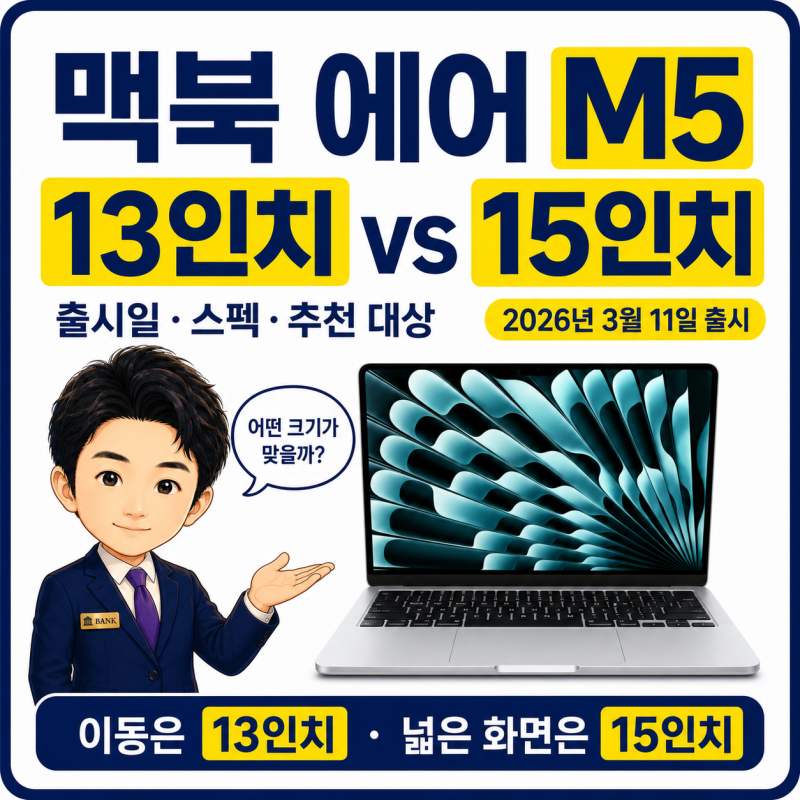 맥북 에어 M5 리뷰 및 추천, 13인치와 15인치 비교 후기