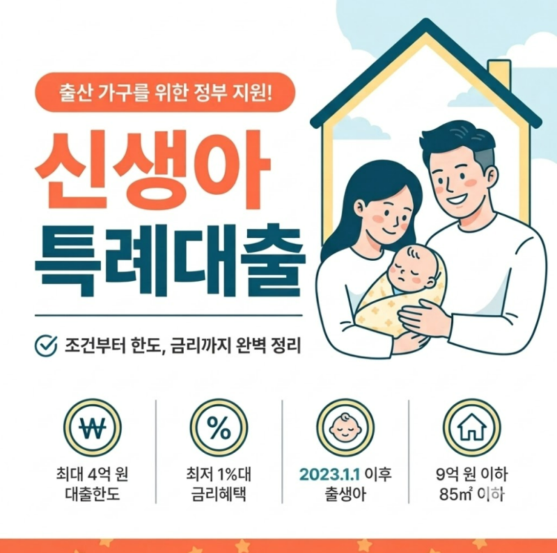 2026년 최신 신혼부부 내집마련 디딤돌대출 총정리 (신생아 특례 vs 신혼부부 전용)