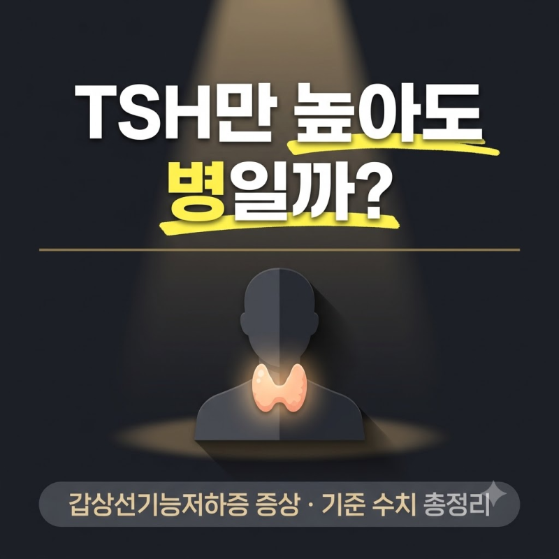 갑상선기능저하증 증상, TSH 수치 기준 이렇게 봅니다