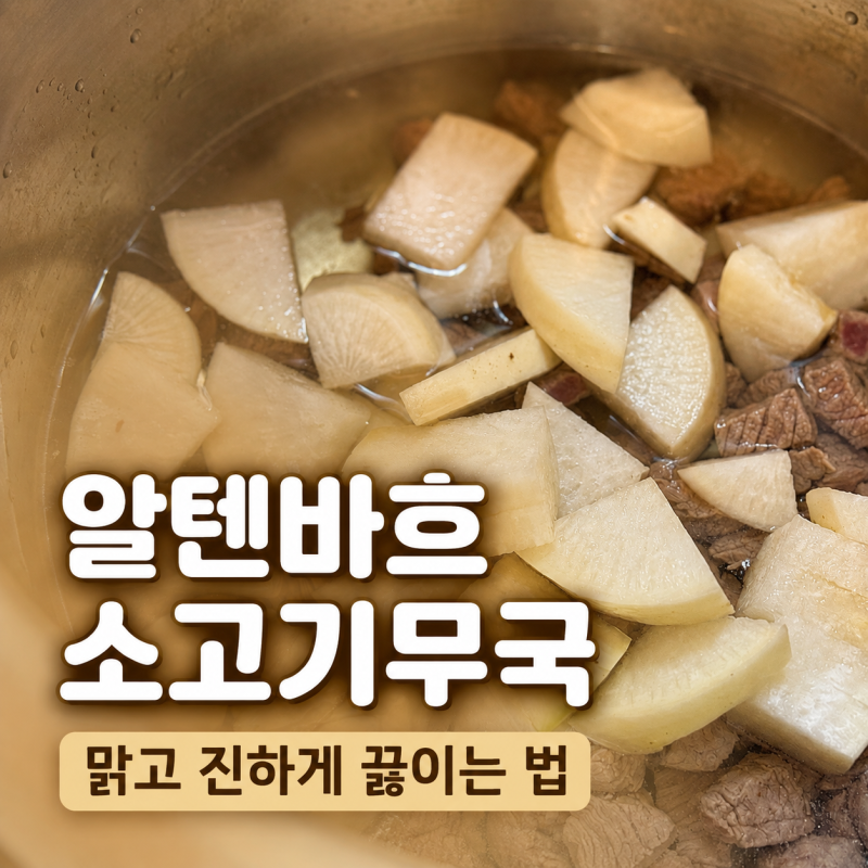 알텐바흐 저압냄비 레시피, 소고기무국 맑고 진하게 끓이는 법