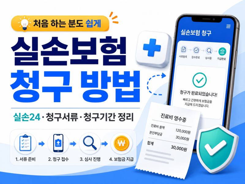 2026 실손보험 청구방법｜실손24·필요서류·병원비 청구 이렇게 하세요