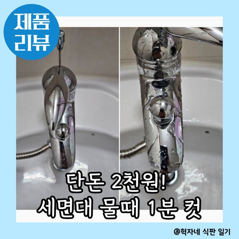 다이소 추천템 세제 청소용 수세미 내돈내산 욕실 세면대 물때 청소 꿀템 (가격 2,000원)