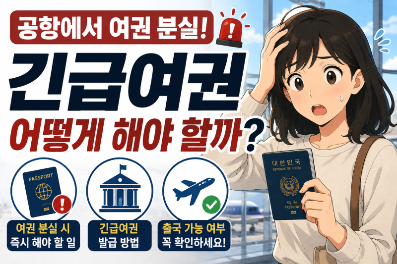 공항에서 여권이 없다면? 비행기 포기하기 전 ‘긴급여권’부터 확인하세요