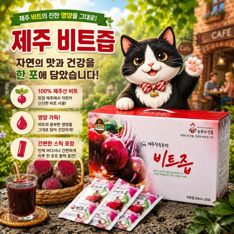 제주 레드 비트즙 비트먹는방법 총정리