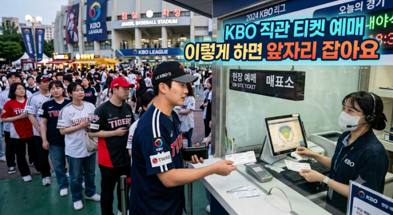 KBO 직관 티켓 예매 이렇게 하면 앞자리 잡아요