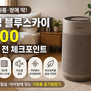공기청정기 삼성 블루스카이 3100 가정용 원룸용 자취방 공부방 침실 미세먼지 10평 싸게 사는....