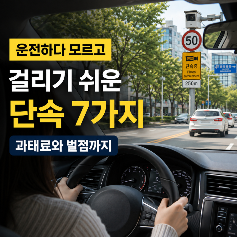 운전하다 모르고 걸리기 쉬운 단속 7가지, 과태료·범칙금·벌점까지
