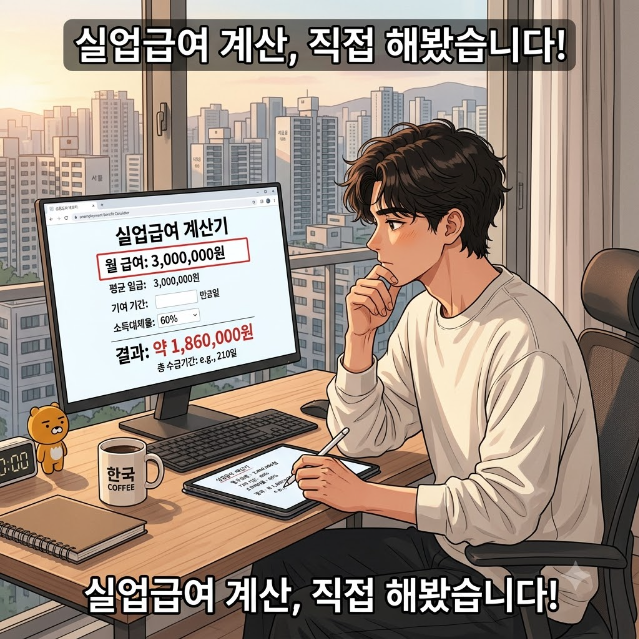 "월급 300만원이면 얼마나 받을까?" 실업급여 금액, 직접 계산해보니