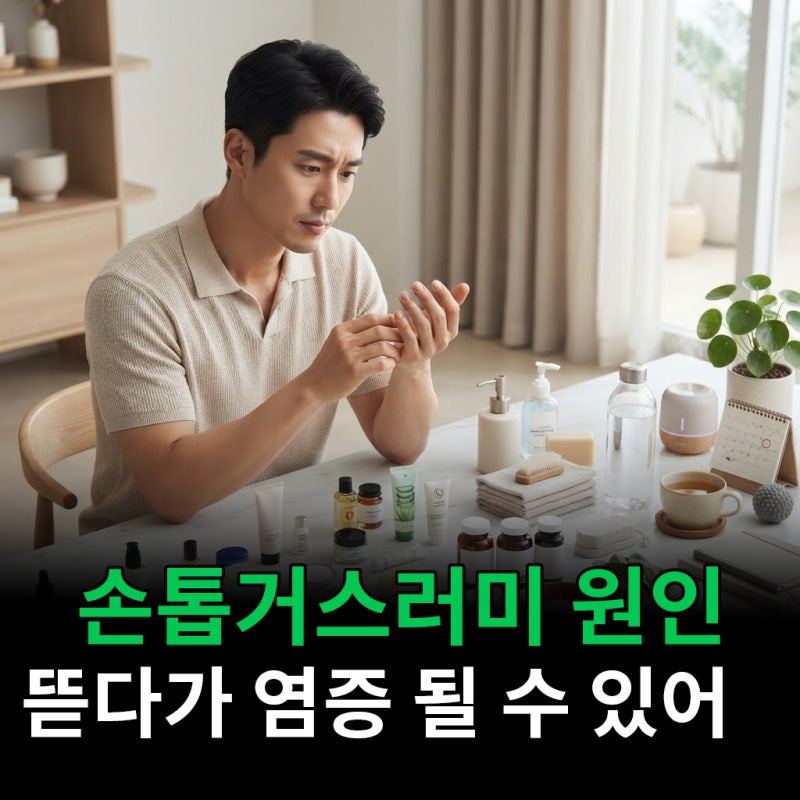 손톱거스러미 원인 뜯다가 염증이 될 수 있어요
