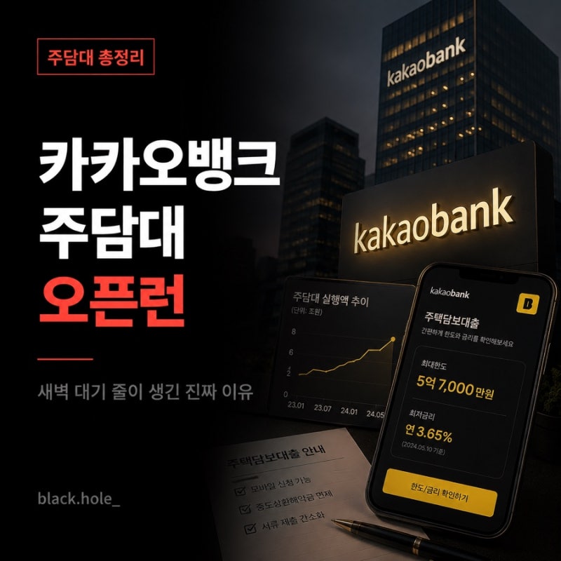 카카오뱅크 주담대 오픈런 총정리, 9월 잔금 대응법까지