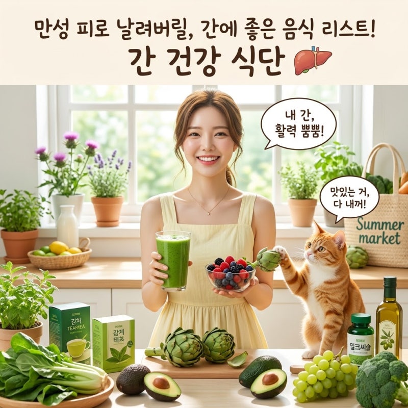 간에좋은음식 리스트, 만성 피로 날리는 간 건강 식단