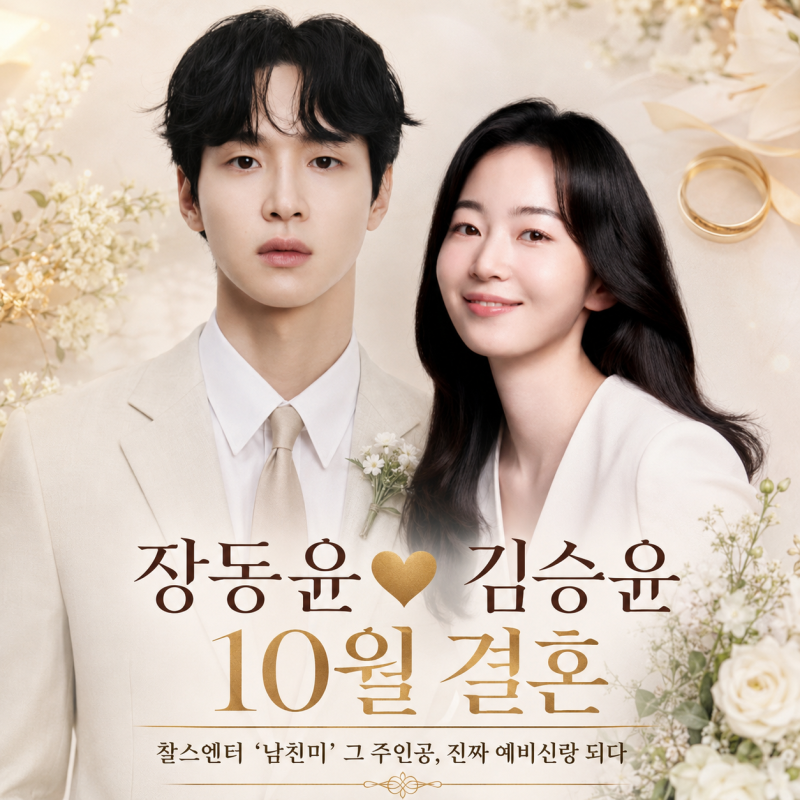 장동윤 10월 결혼, 찰스엔터 ‘월간데이트’서 남친미 뽐내더니…예비신부는 김승윤