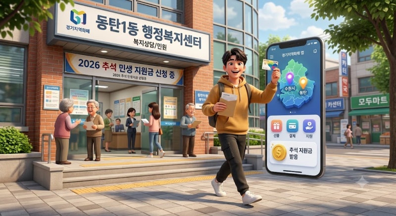 2026 추석 민생지원금 신청 방법! 경기도 서울 인천 대상 자격 조회