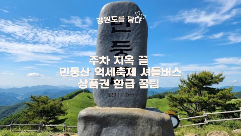 강원도 정선 가볼만한곳 2026 민둥산 은빛 억새축제 일정 및 주말 셔틀버스 시간표 완벽 정리