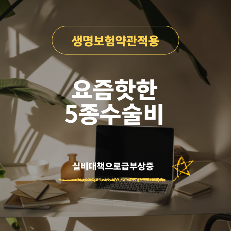 [생명보험약관]5종수술비란 무엇일까?