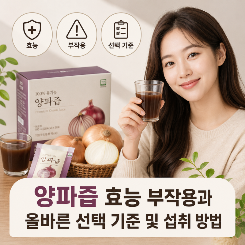 양파즙 효능 부작용과 올바른 선택 기준 및 섭취 방법