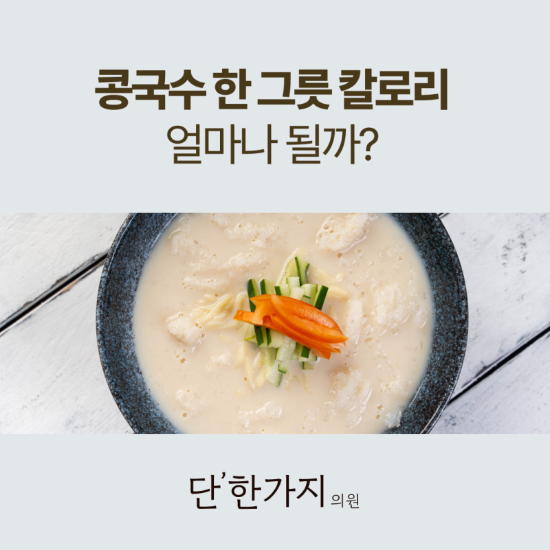 콩국수 칼로리 영양성분, 다이어트할 때 먹어도 괜찮을까?