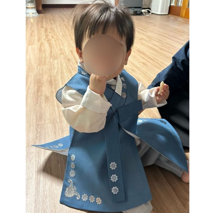 추석 설날 명절아기한복 2호 언제부터 입을까 돌부터 두돌 사이즈변화 실제 착샷