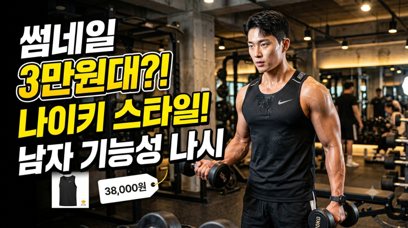 나이키 남자 나시, 헬스용으로 괜찮을까? 3만원대 기능성 운동복 살펴보니